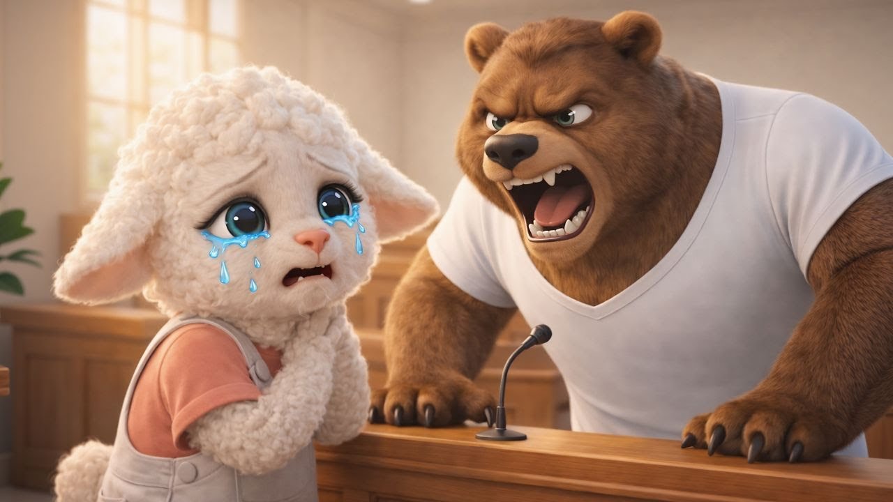 Evil Bear Destroys Sheep’s Paintings to Win Art Contest… What Happens Next Is Shocking!