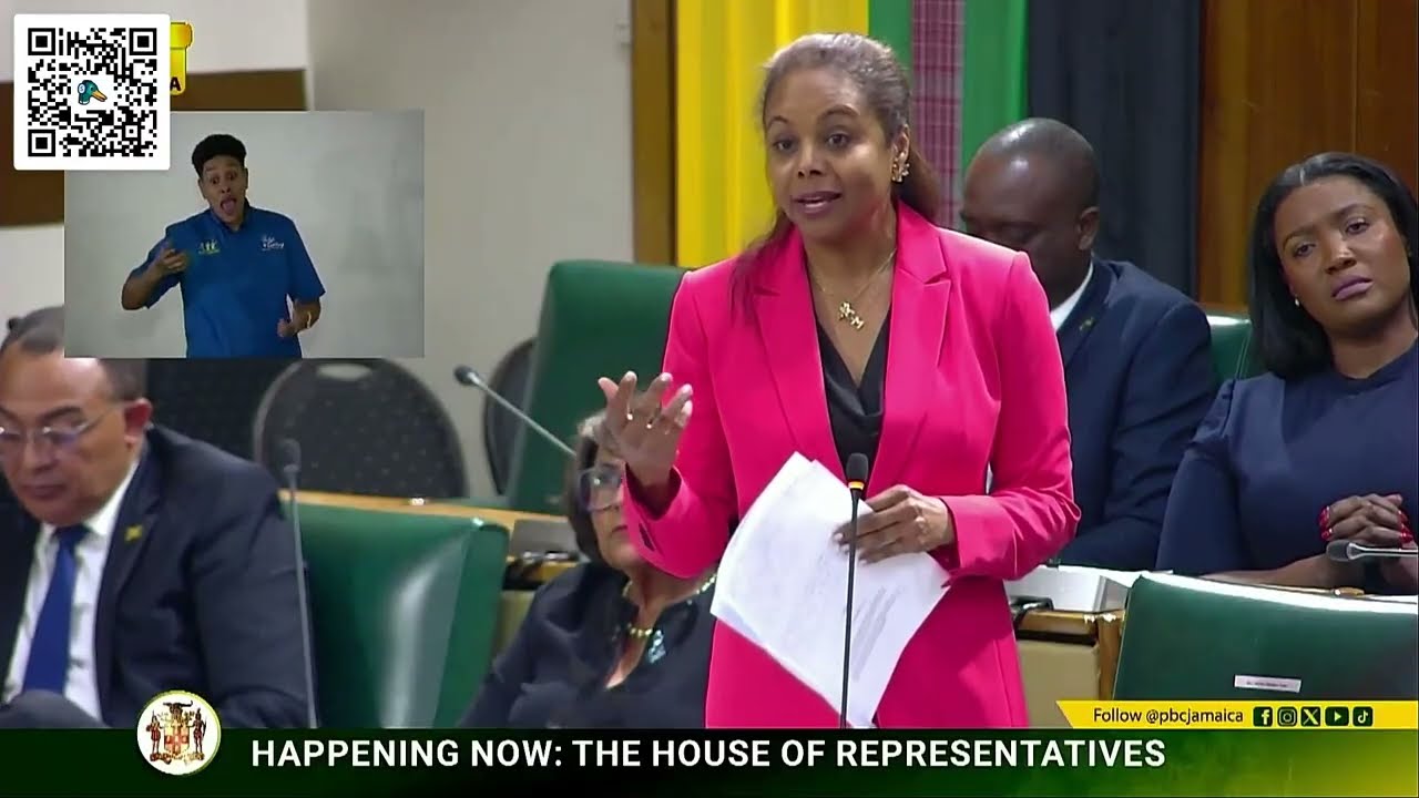 JLP MP Min Marlene Malahoo Forte Sitting of the House of Representatives