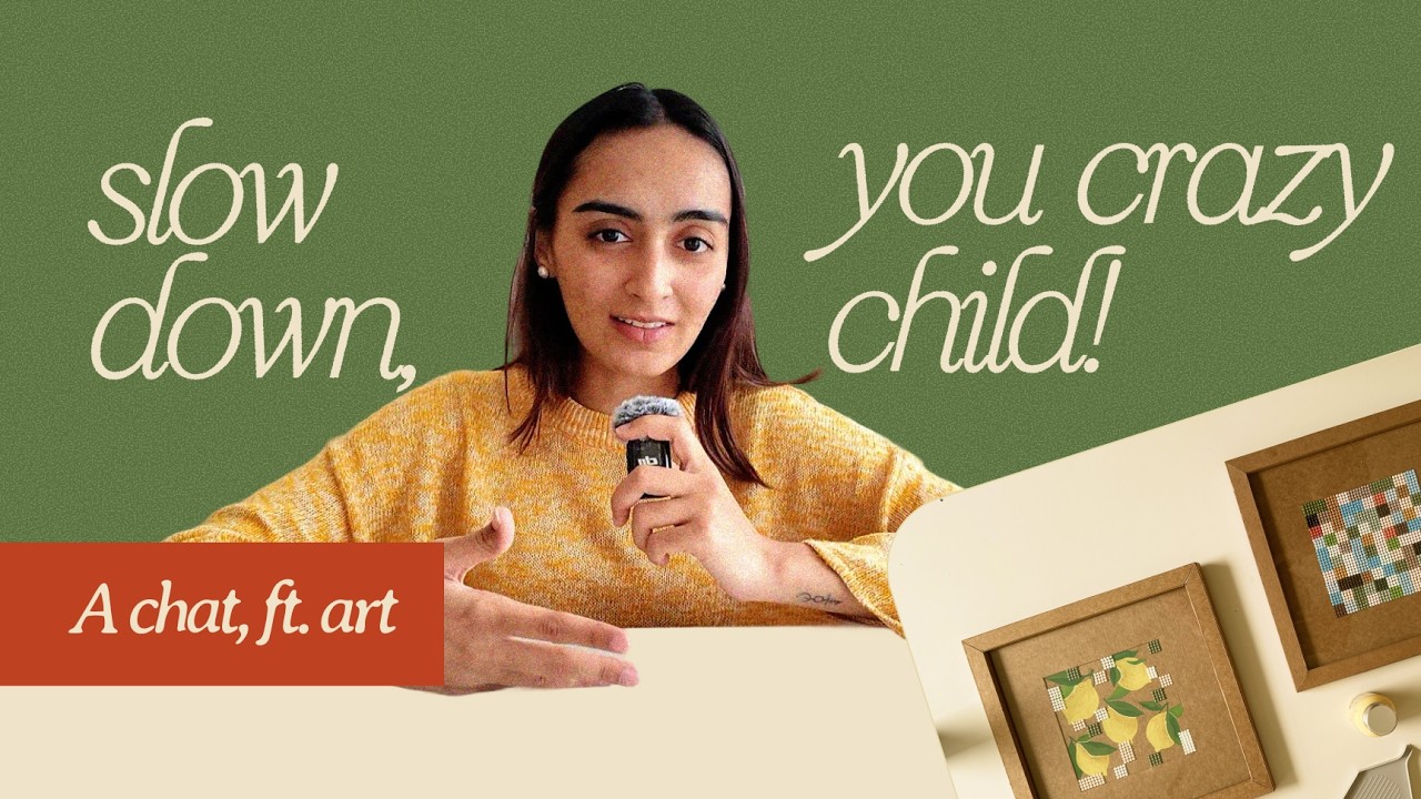 Letting things take time (watch me make an art piece)