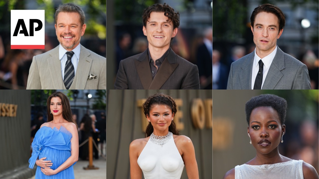 'The Odyssey' stars walk the carpet at the world premiere in London