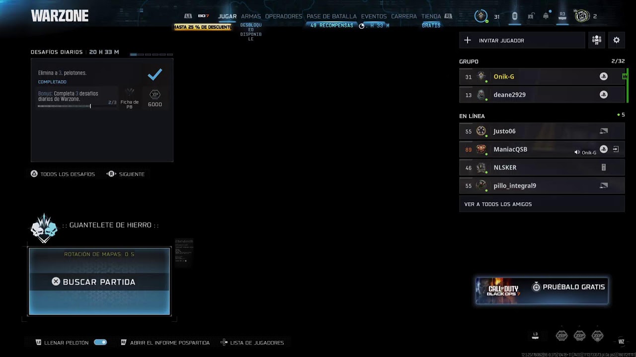 Call of duty en vivo
