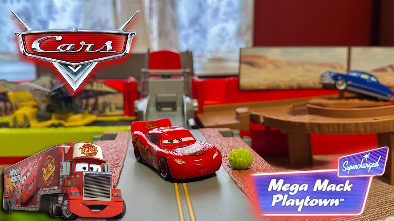 2007 Mega Mack Playtown Set Unboxing & Review — Portable Radiator Springs Set