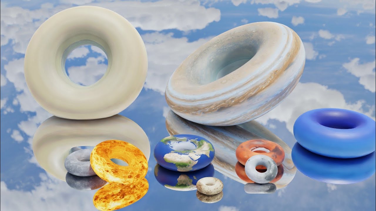 Round planet bouncing | Solar System Planet Size Comparison 3D | EP. 1