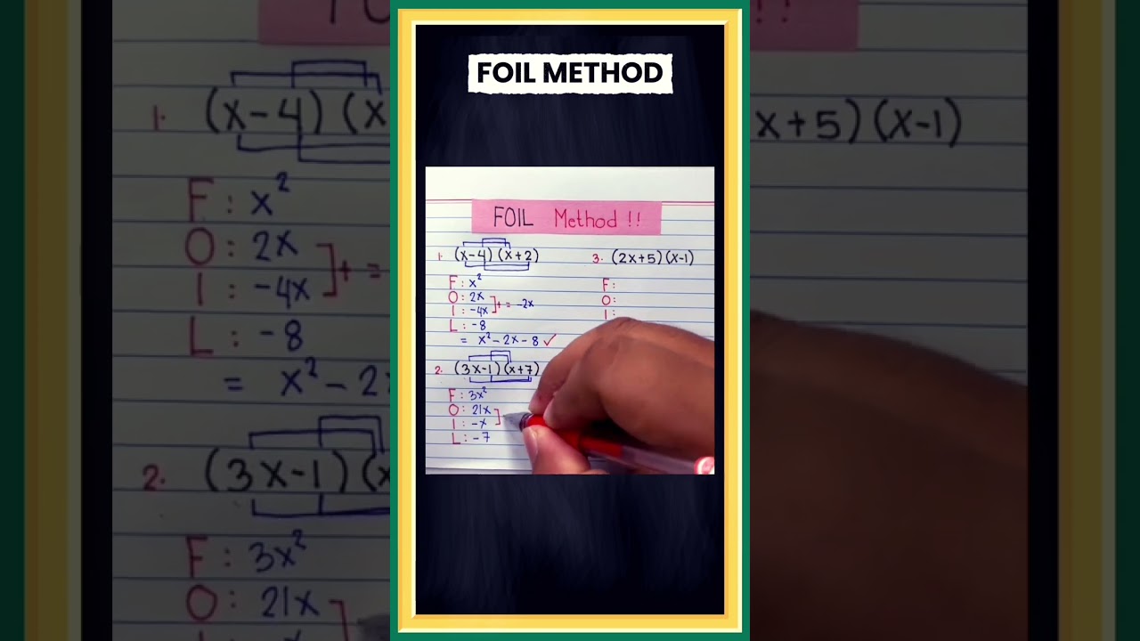 FOIL Method #shorts