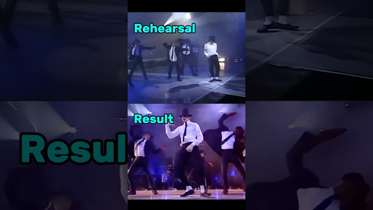 MICHAEL JACKSON DANGEROUS TOUR REHEARSAL VS REULT LIVE 😯