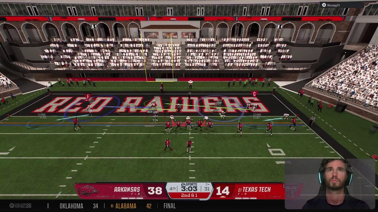 CFB 26 FMCFB Razorback's 🐗 Szn: 1 Wk: 2