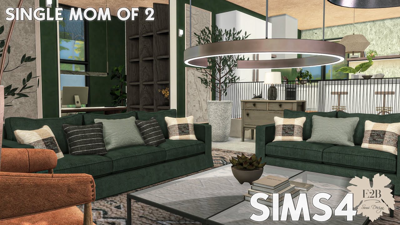 МАТЬ-ОДИНОЧКА ДВУХ ДЕТЬМИ | Sims 4 CC Speed ​​Build | ССЫЛКА ДЛЯ СКАЧИВАНИЯ (TRAY+CC+CC LINKS)