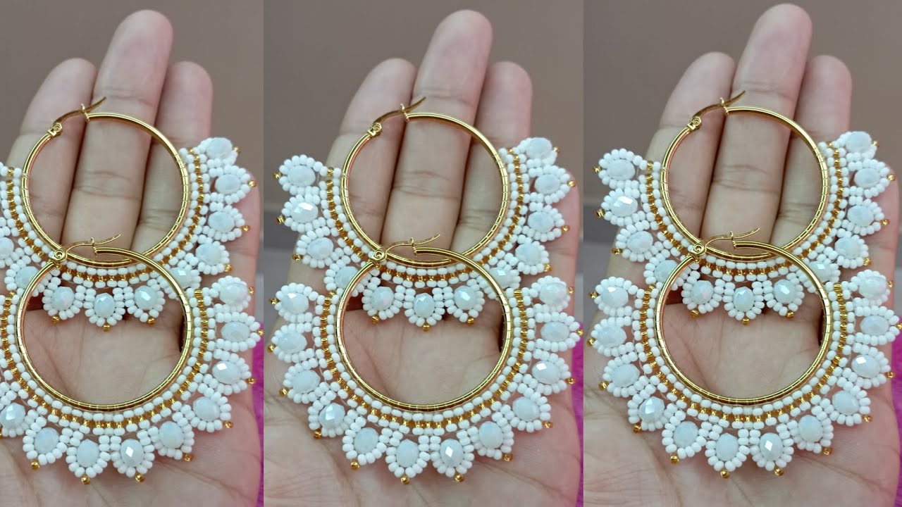 cómo tejer Candongas de flores/ diseño florecitas/ tutorial facil y sencillo para principiantes
