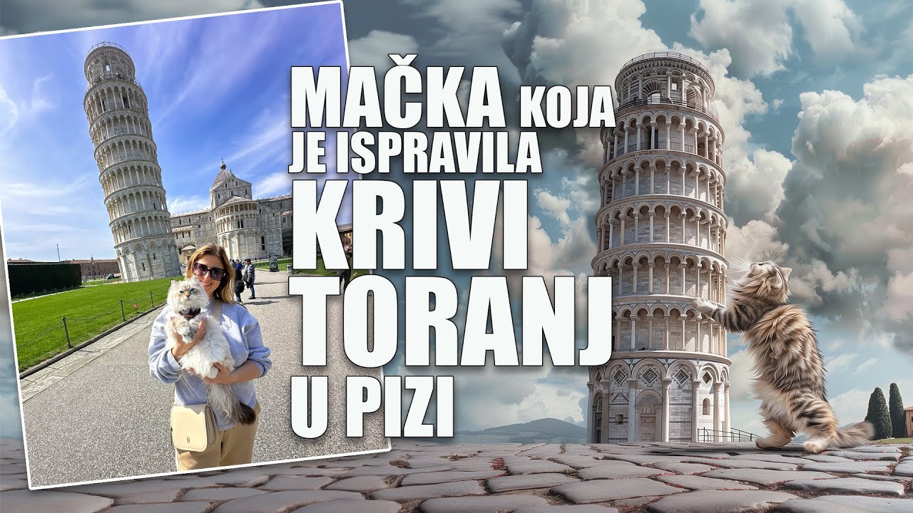 Mačka koja je obišla Krivi Toranj u Pizi