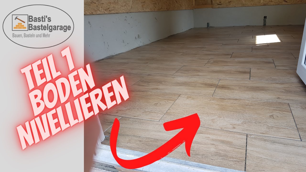 Boden vorbereiten und Nivellieren mit Ausgleichsmasse | Gartenhaus selber bauen