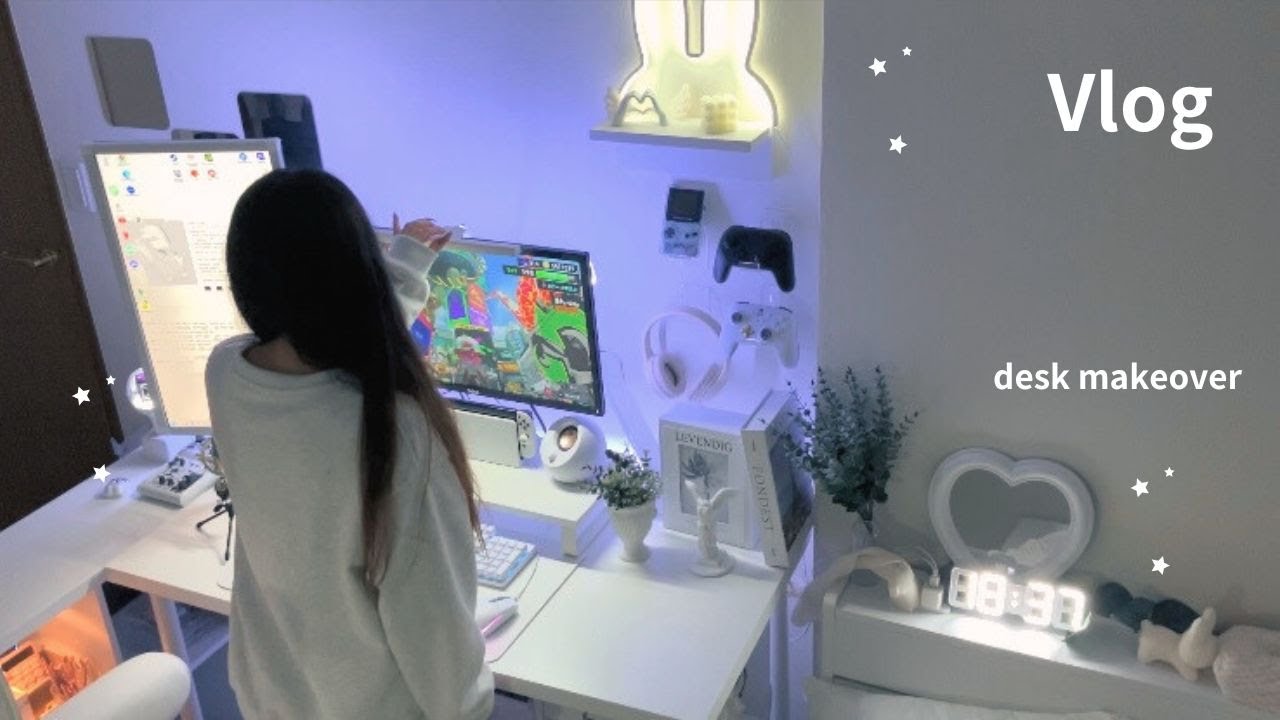 年末にゲームデスク模様替え👾desk makeover