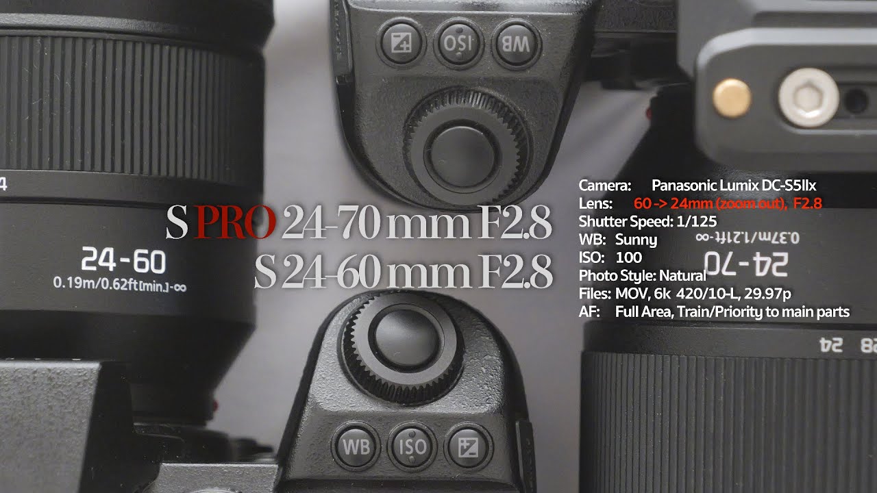 Side by Side, LUMIX SPRO24-70 mm F2.8 vs. 24-60 mm F2.8, Train Tracking