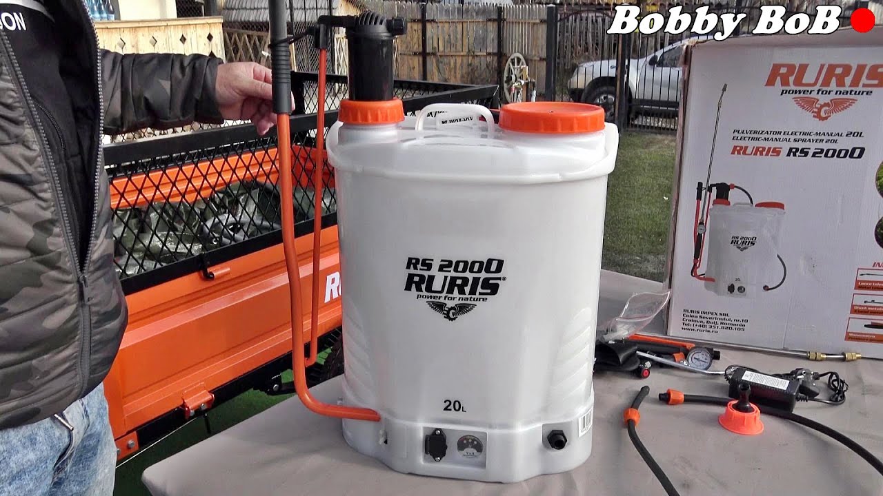 Pulverizator electric si manual Ruris RS 2000 (pompa de stropit 2in1)