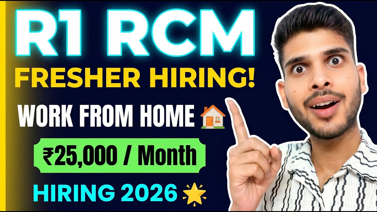 Fresher Hiring in R1 RCM | Work From Home Jobs | R1 RCM | The Ravi Vlogs
