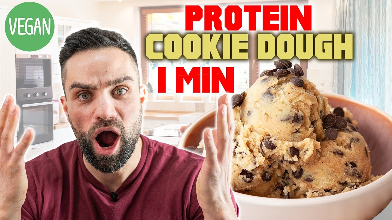 1 Minute Protein Cookie Dough | Vegan & Top Nährwerte (20g Protein)