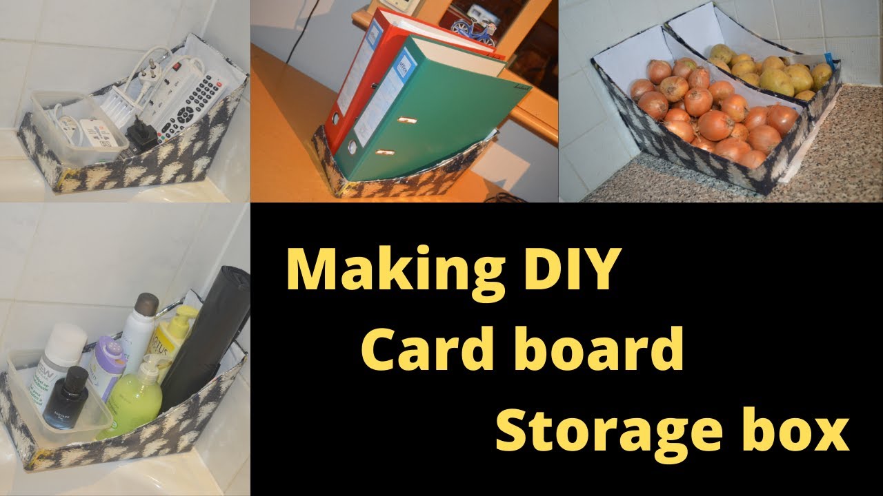 DIY| Making  Card board| Storage box