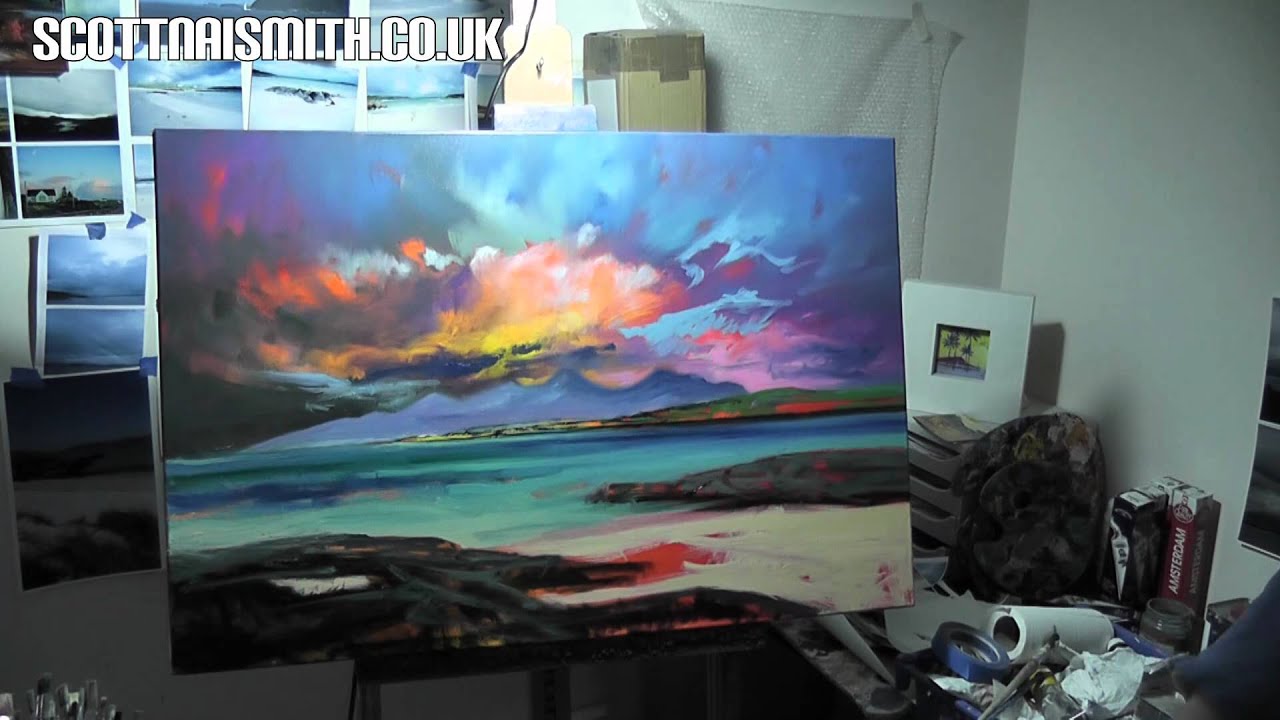 Painting Demonstration: Sanna Sky Part 2