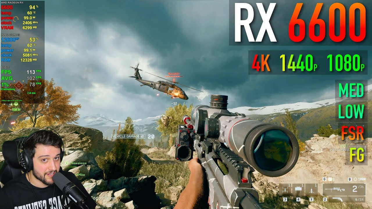 RX 6600 — Battlefield 6 — хороший ли это опыт?