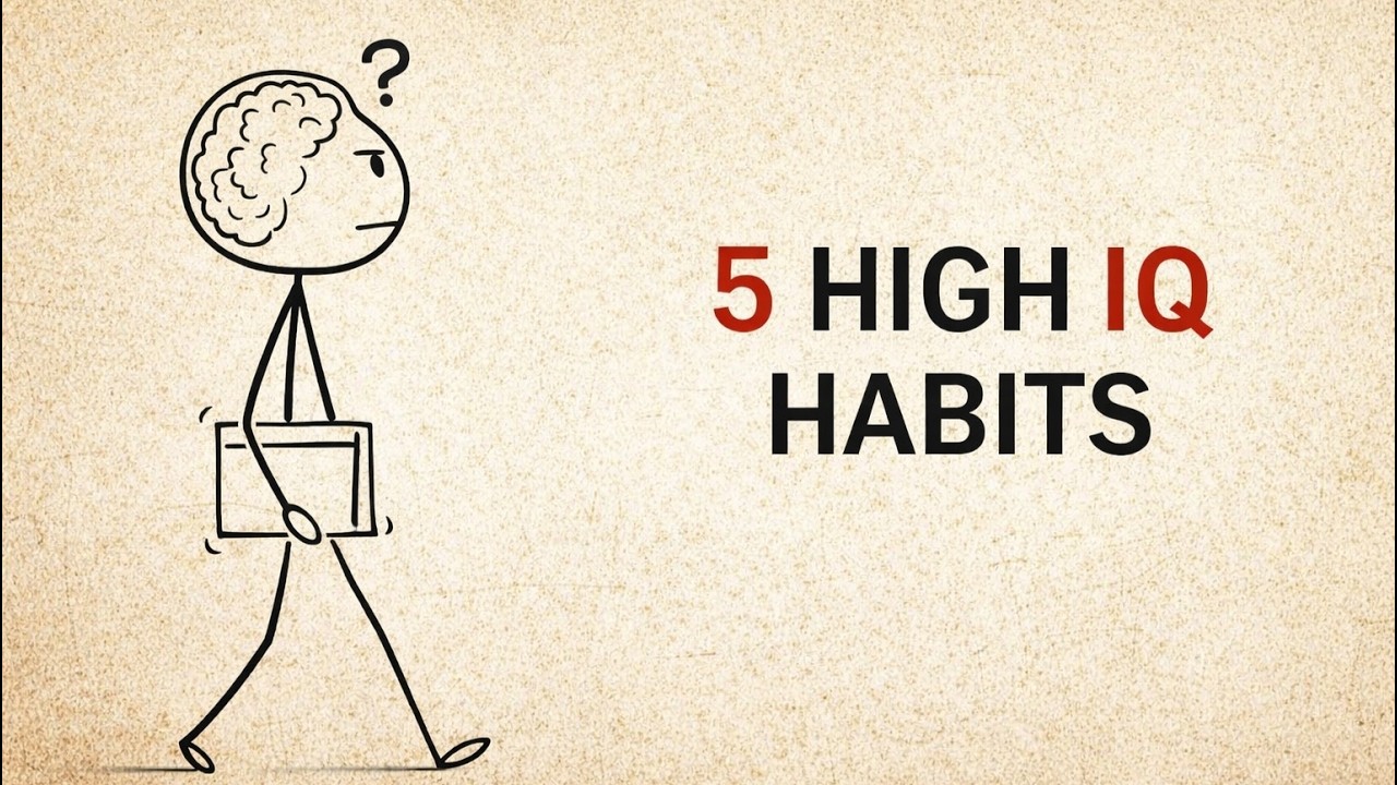 5 habits that make you high iq person