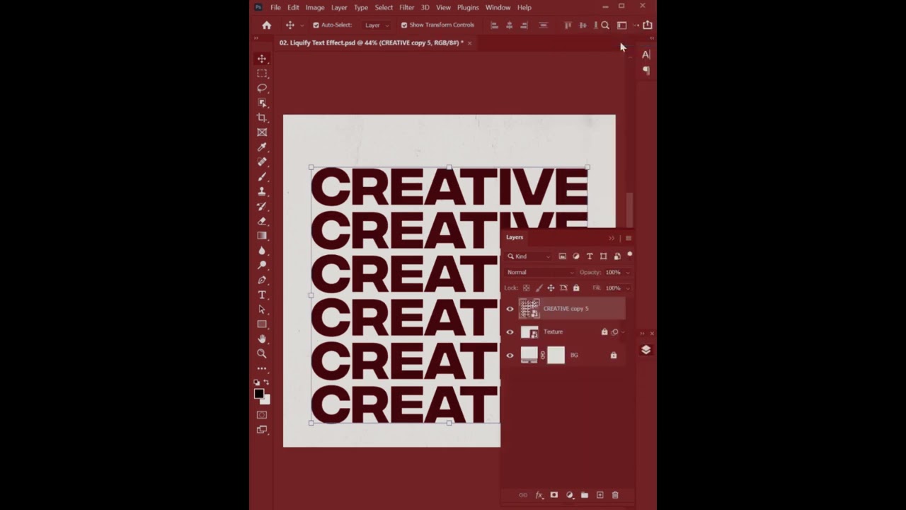 Liquid Text Effect in Photoshop | Photoshop Tutorial