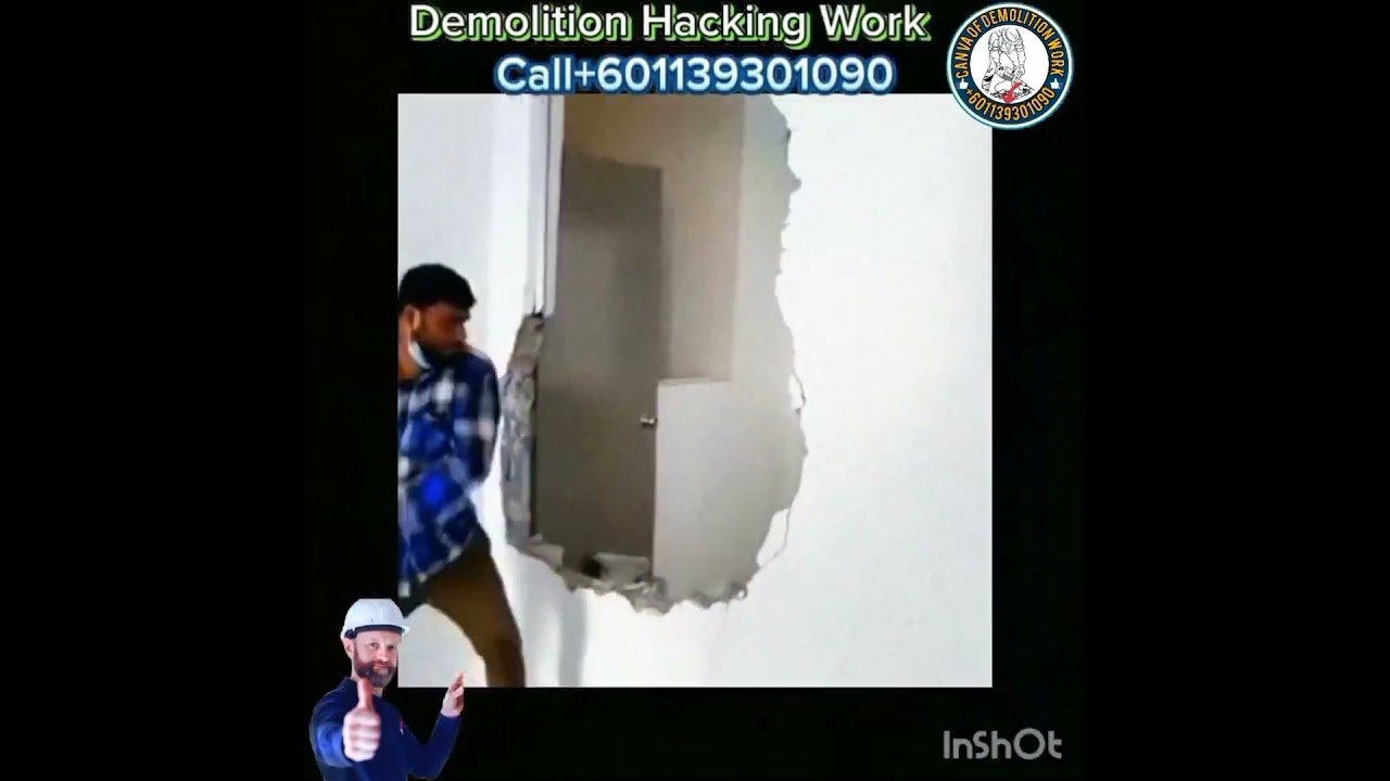 Demolition Hacking Work #demolitionexperts #demolition #construction
