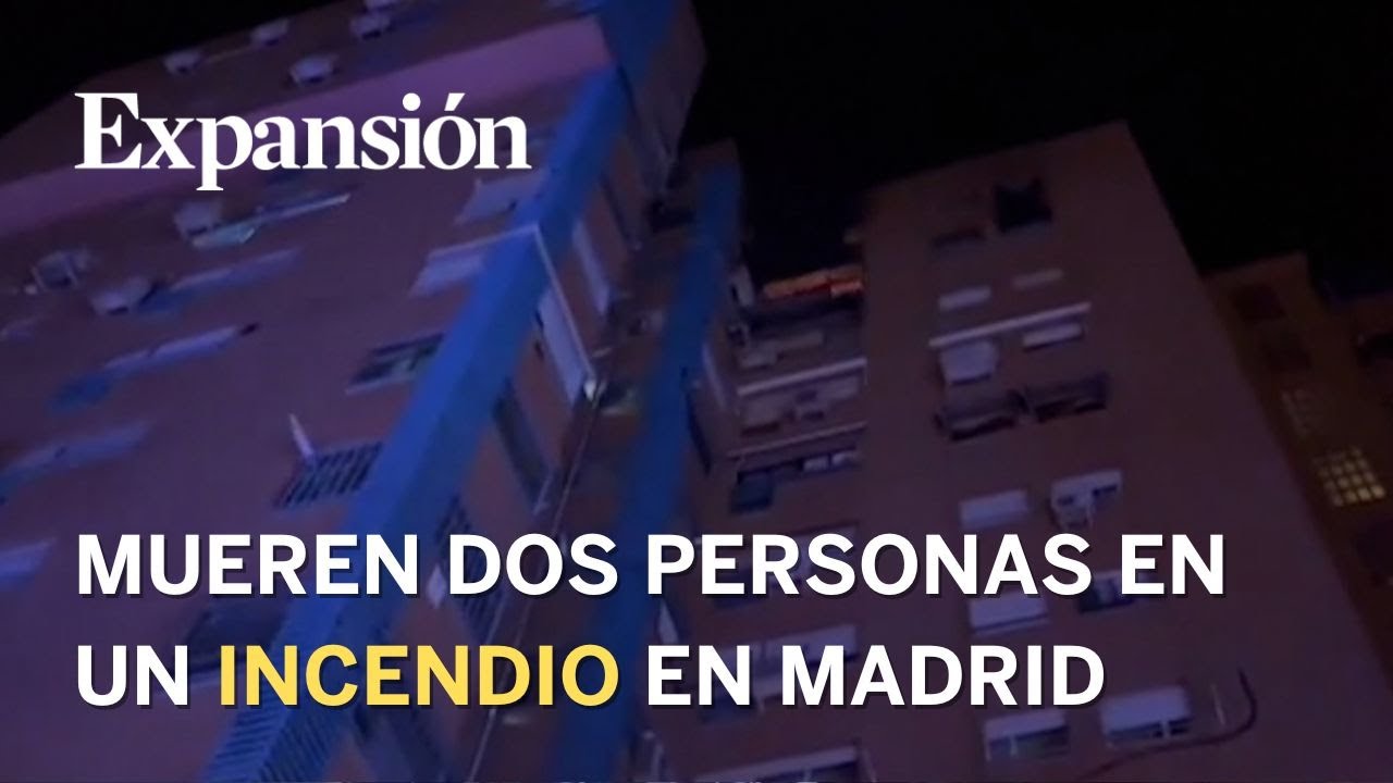 Dos muertos y 13 heridos en un incendio en una vivienda de Madrid