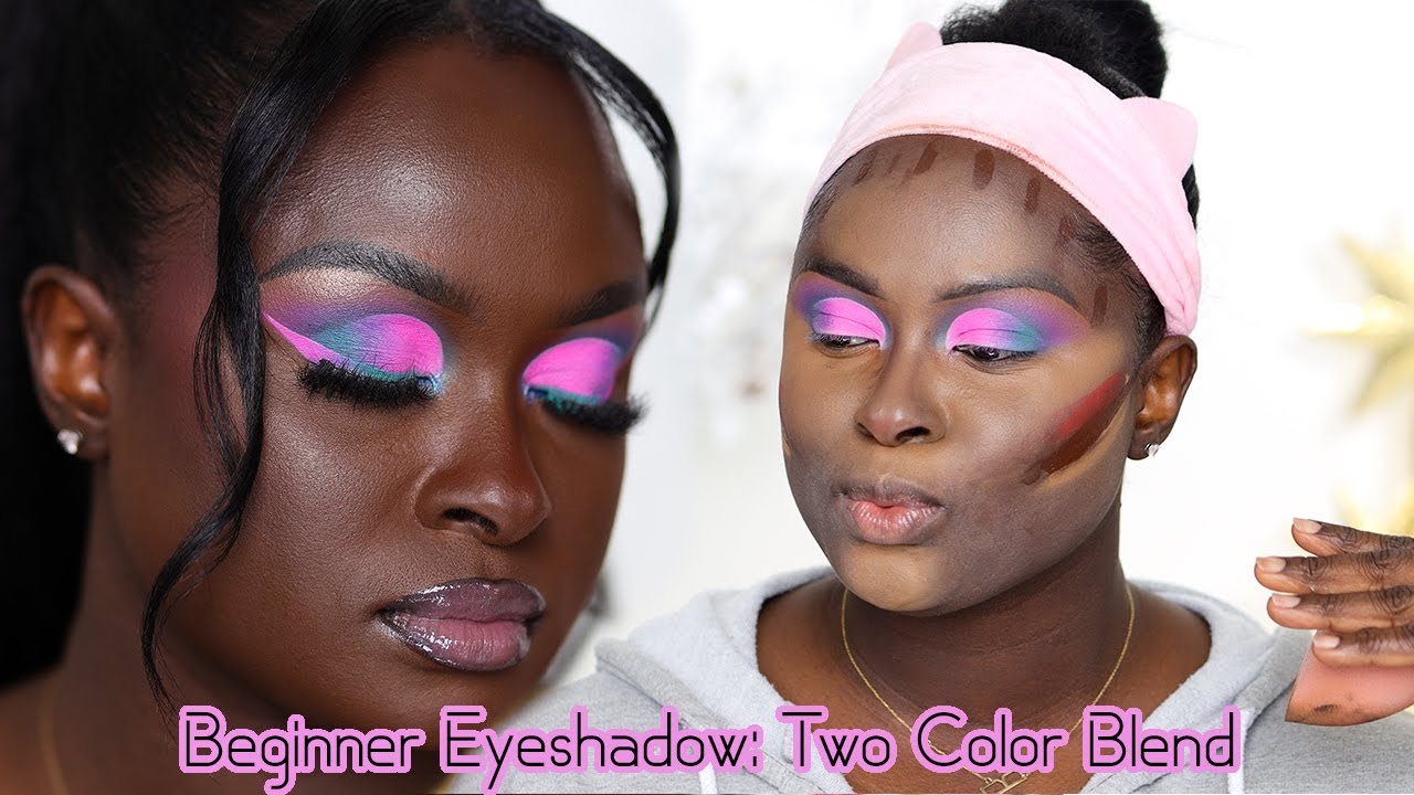 Beginner Eyeshadow: Two Color Eyeshadow Blend (UnBlendable Colors) | OHEMAA
