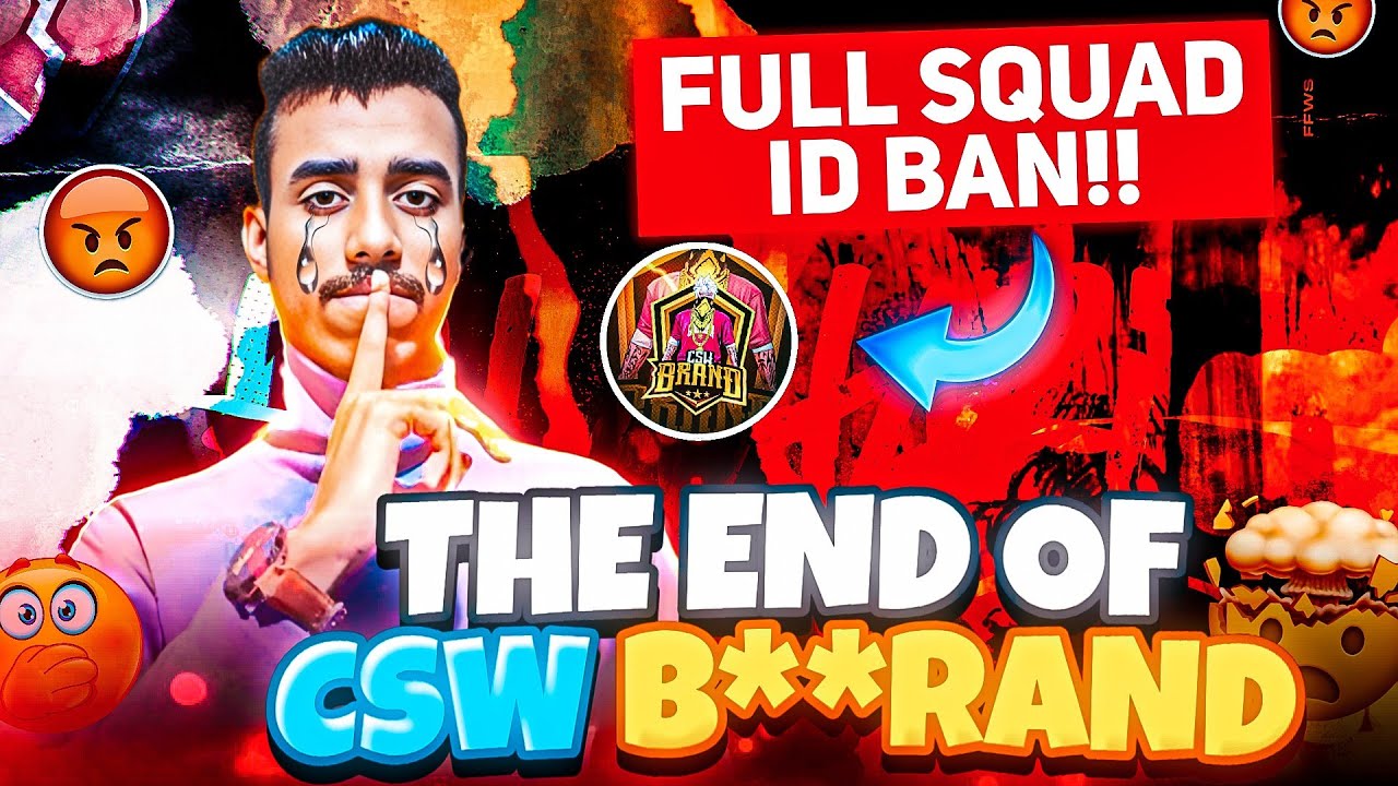 Revealing The Full Squad Id Ban - Csw B**rand Exposed @NonstopGaming_