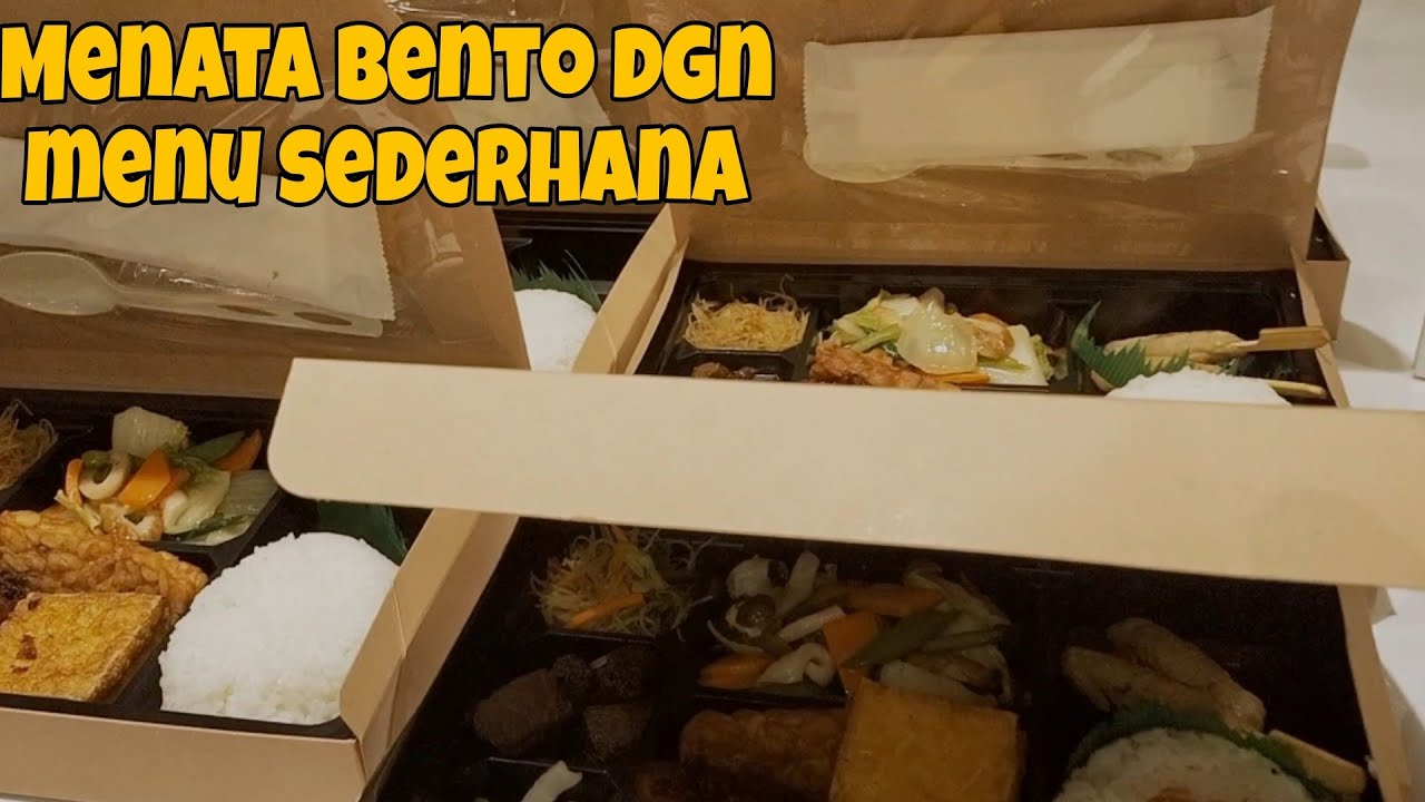 MENU SEDERHANA DI TATA PAKE BENTO JEPANG JADI MENARIK 