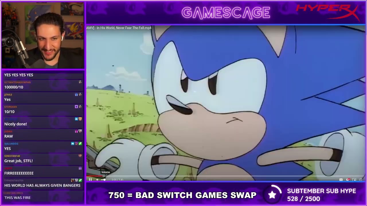 GamesCage AMV Contest Stream Reaction to 