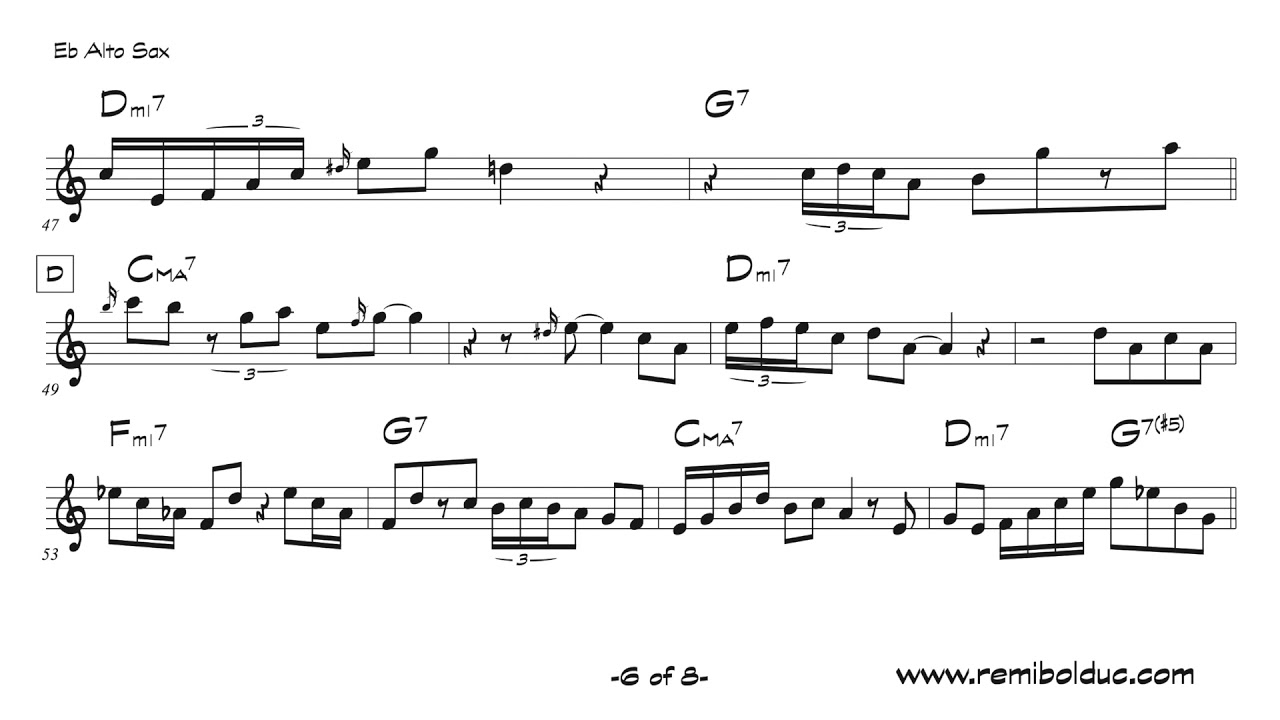 Charlie Parker on September in the Rain- March 7, 1947