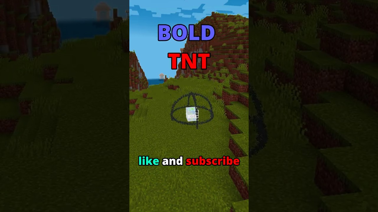 What happens when I activate the STRONGEST TNT in Minecraft?💣 #shorts #minecraftshorts