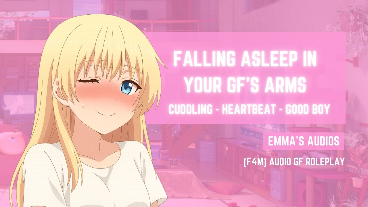 falling asleep on your gf's chest after a hard day [hair play] [good boy] [asmr gf]