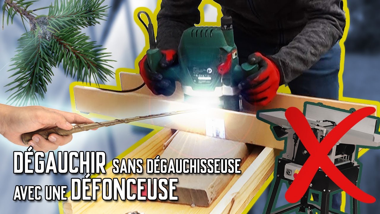 📥 Dégauchir SANS dégauchisseuse AVEC une DÉFONCEUSE