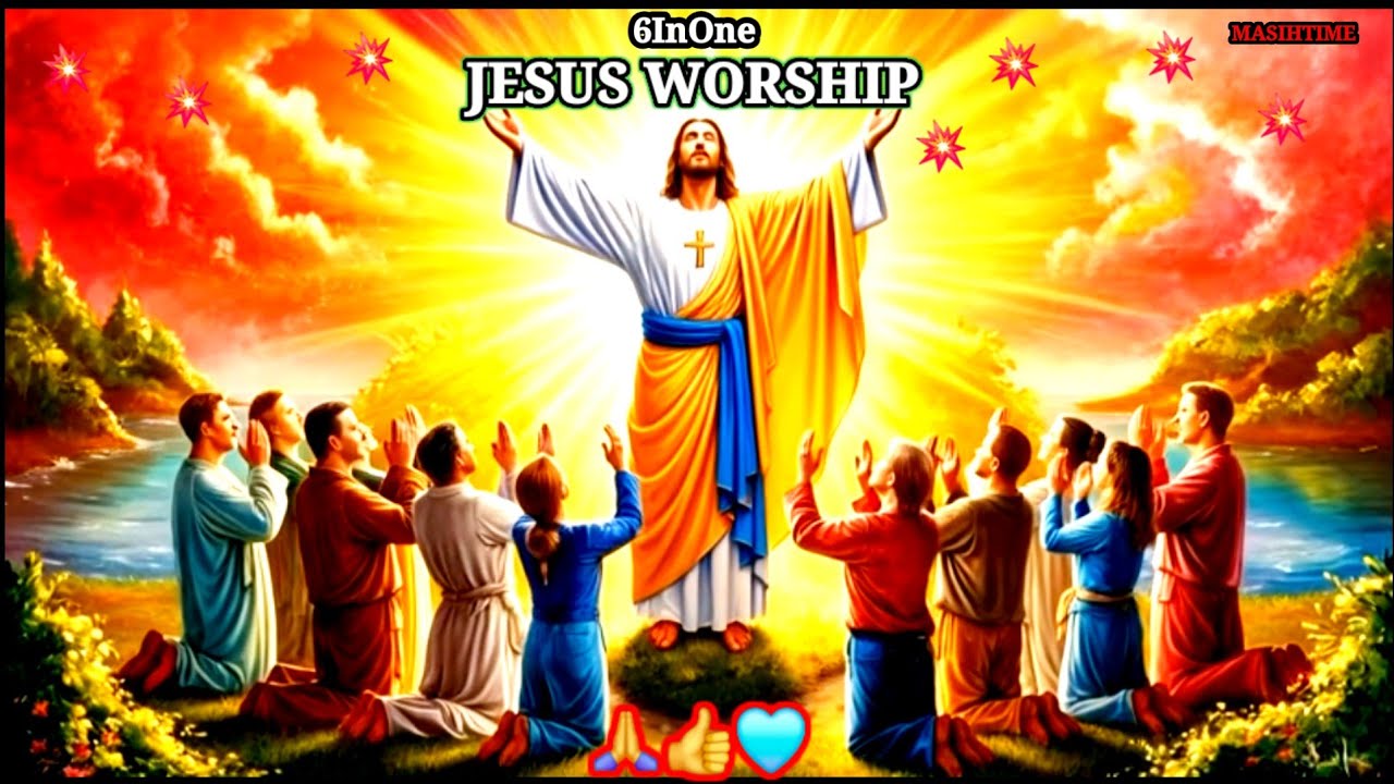 JESUS WORSHIP 6INONE SONG'S (( Christian Worship songs in Hindi)) Jesus Trending 4k Video #song #new