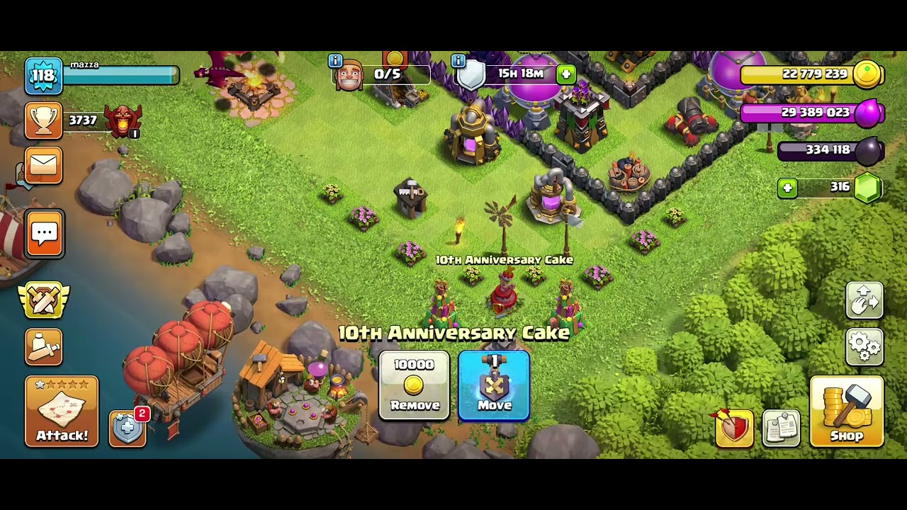 10 year anniversary clash of clans new animation and sound