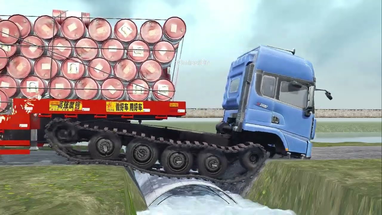 New obstackle | Driver skills | mod truck | Spintires : mudrunner | Daily game 30