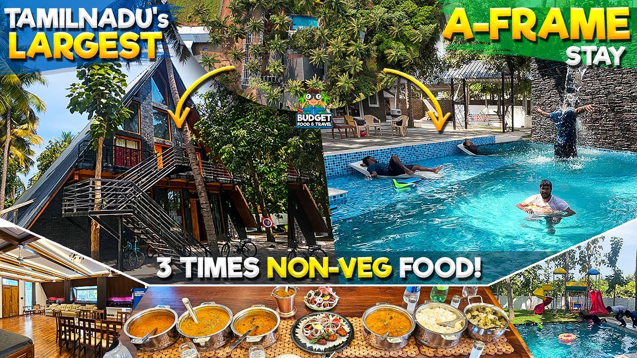TALLEST AFRAME STAY 3 வேளை அசைவ உணவுடன் ₹2500| INFINITY SWIMMING POOL | MOONLIGHT RESORT SALEM ERODE