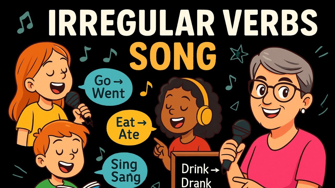 Aprenda os VERBOS IRREGULARES do Inglês com ESTA MÚSICA | Irregular Verbs Song