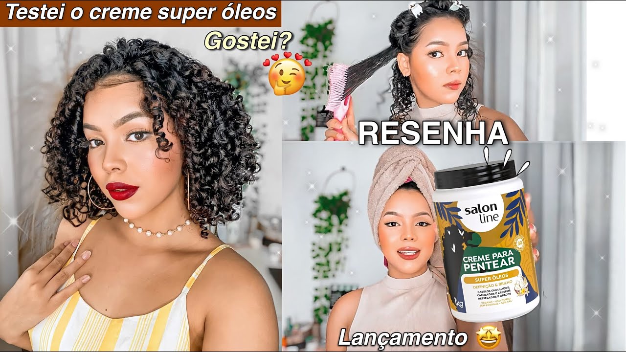 RESENHA: Creme de pentear super óleos Salon Line | Lançamento *gostei?🤔✨