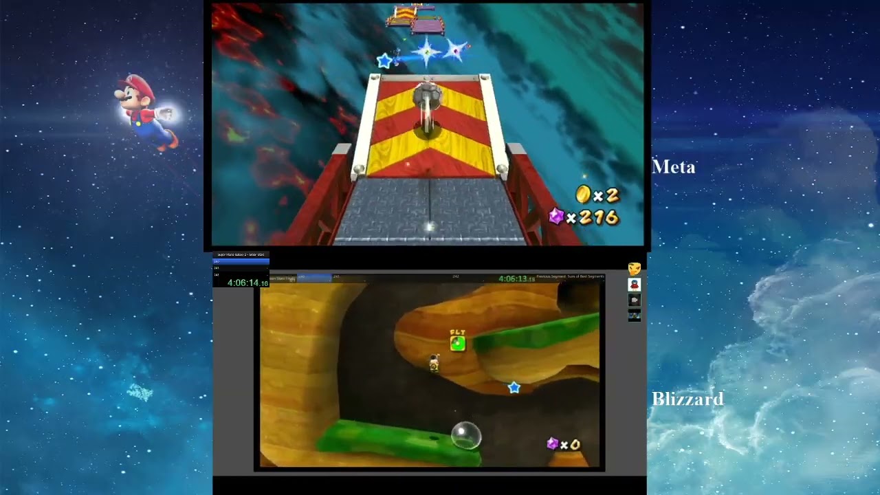 Super Mario Galaxy 2 - Green Stars Race vs. Team BAW Part 3 [Wii U]