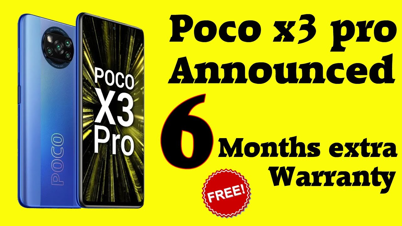 6 moths extra warranty🔥  | Poco x3 pro Announced Extra free service | Big news for poco x3 pro users