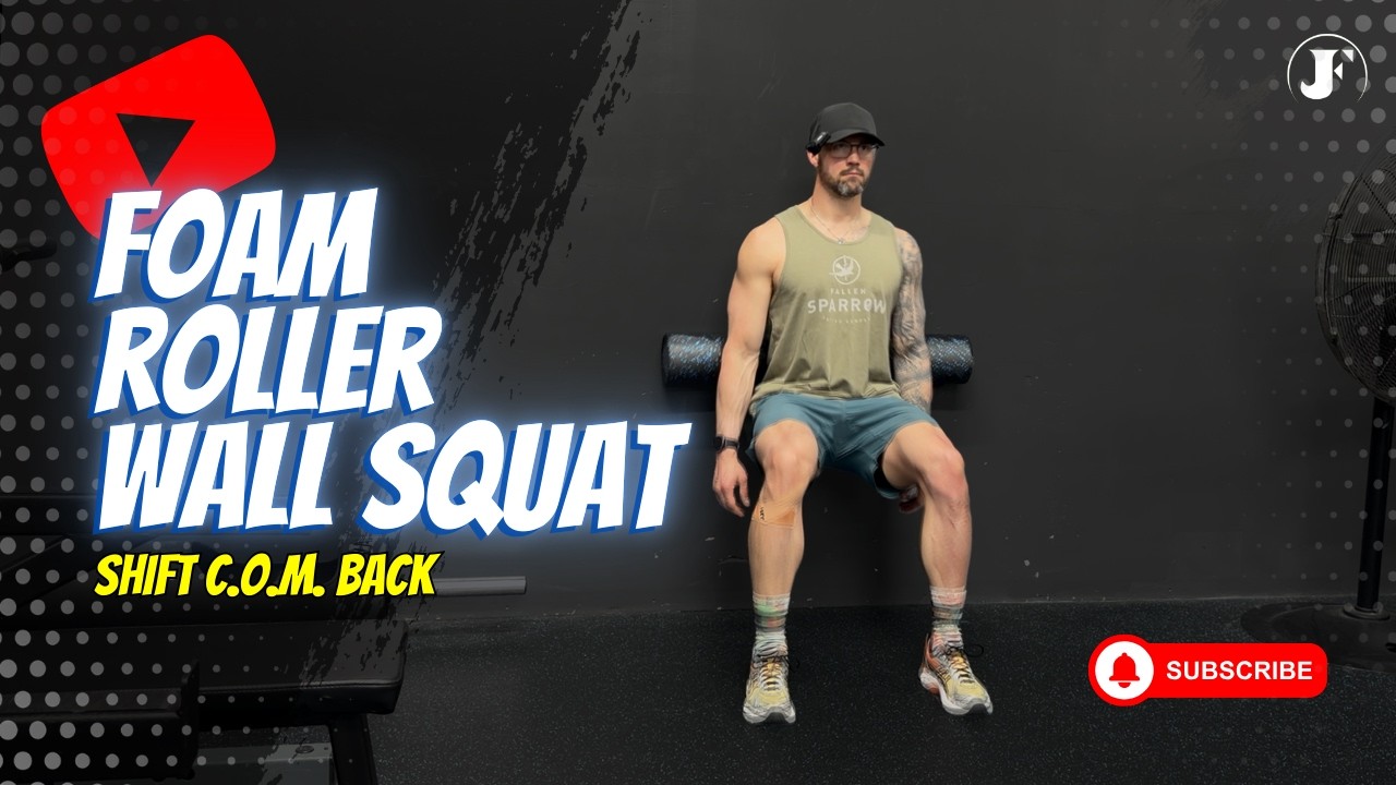 Foam Roller Wall Squat