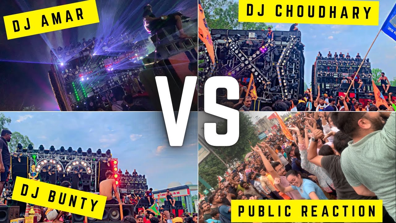 Dj Amar Vs Chaudhary Dj Full competition | public demand | akdvloger | djsarzen | djamar | djravan