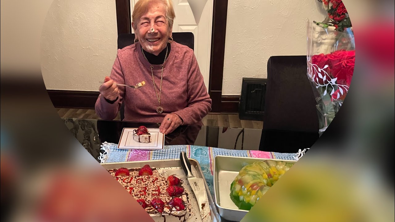 Qué sorpresa se llevó mi Suegrita hoy en su cumpleaños 96 años ❤️❤️❤️❤️