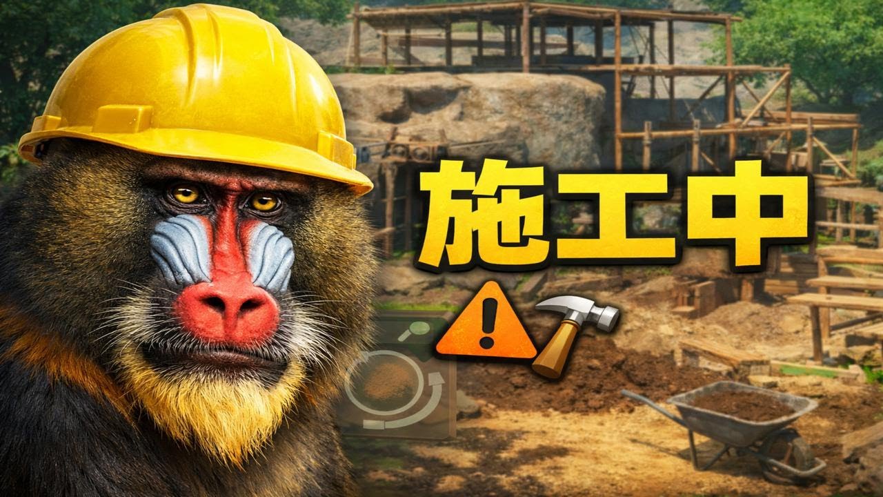 山魈新家施工中｜動物園之星 Planet Zoo