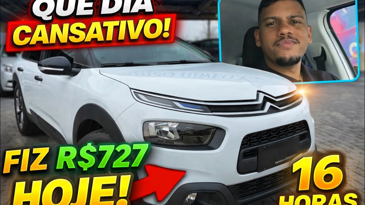 R$727 EM 16 HORAS NESSA SEGUNDA FEIRA CANSATIVA UBER/99/INDRIVER ✅