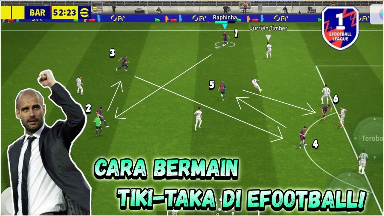 TIPS CARA BERMAIN TIKI TAKA DI EFOOTBALL - EFOOTBALL MOBILE