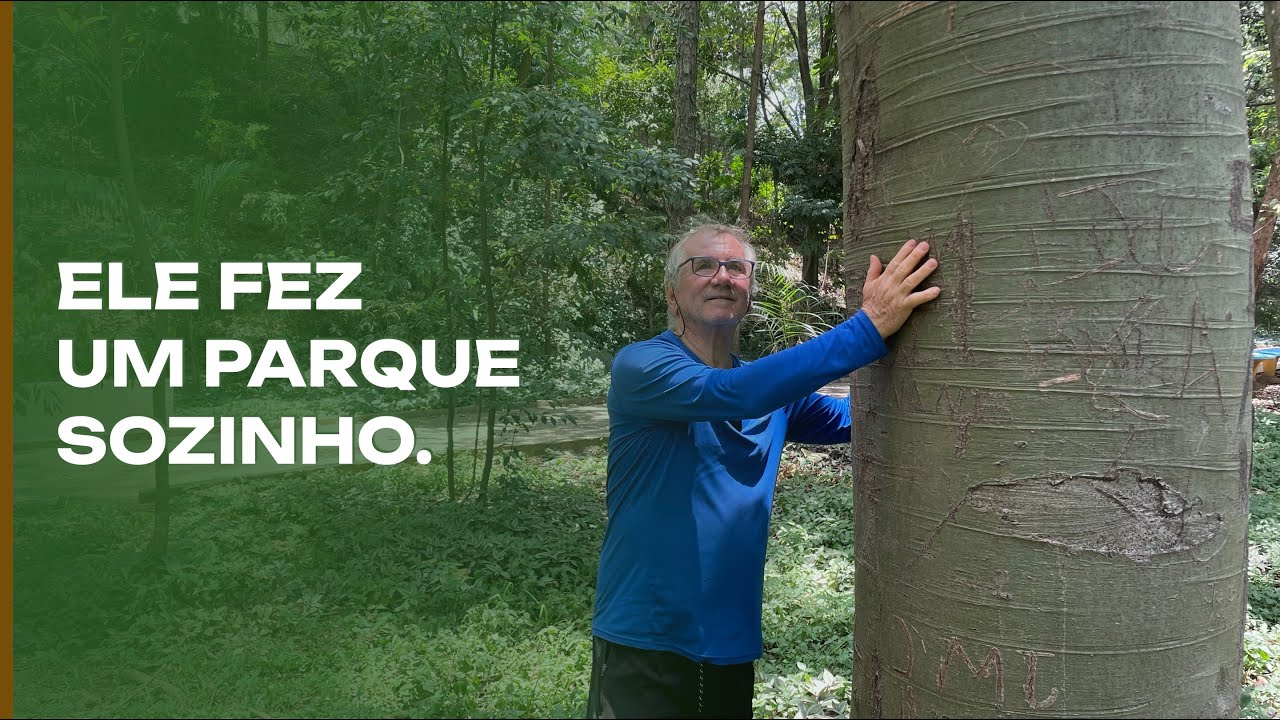 Ele fez um parque sozinho: Sr Hélio é um herói da vida real.