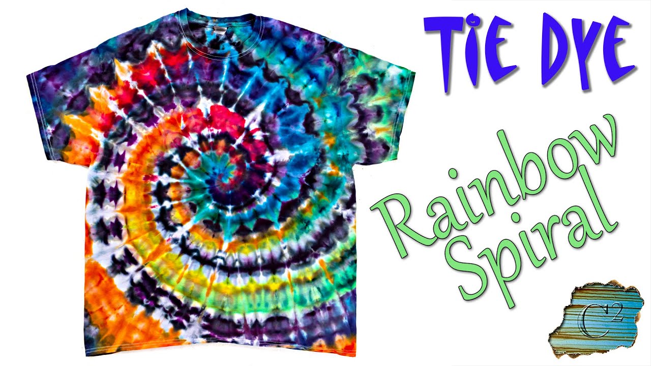 Tie Dye:  Rainbow Spiral [Ice Dye]